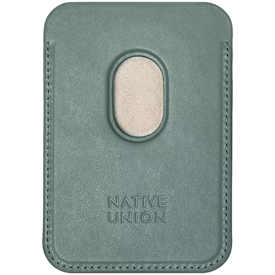 Карман NATIVE UNION (RE)CLASSIC CARD WALLET с MagSafe Slate Green — Изображение №2