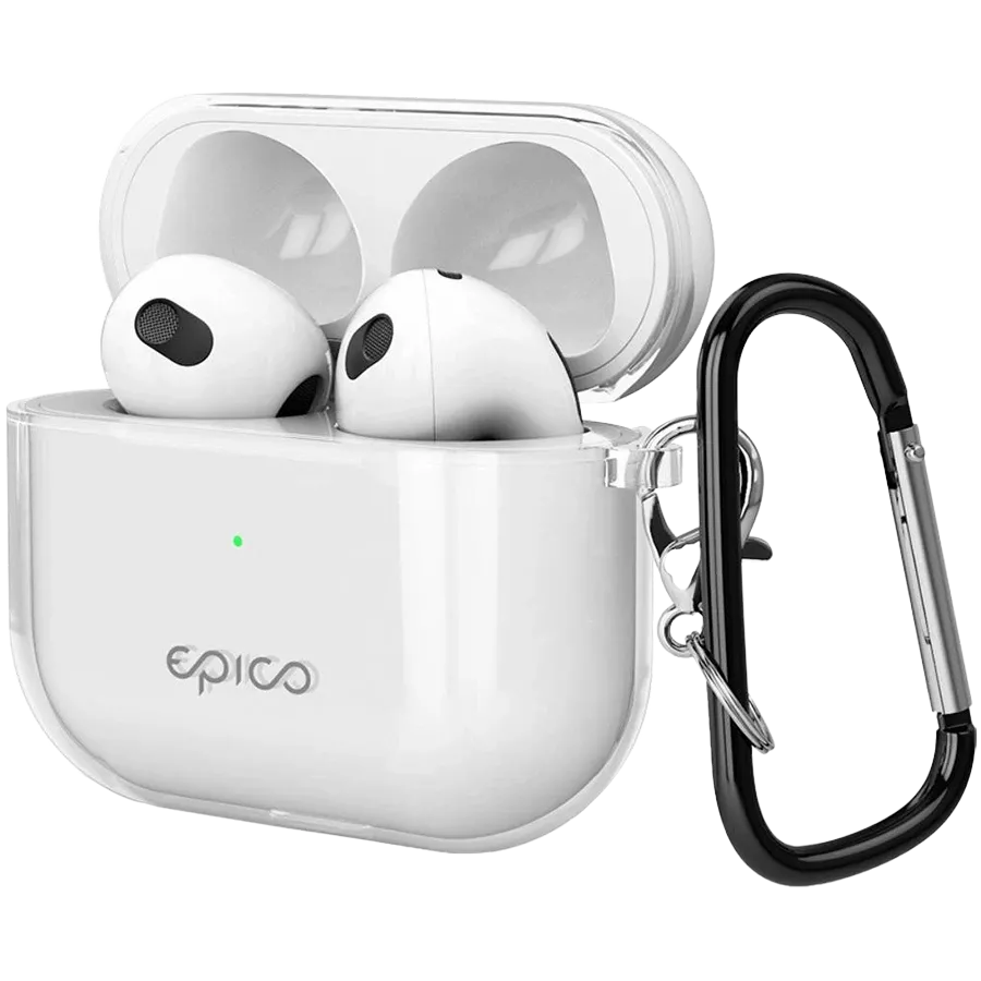Чехол Epico прозрачный для AirPods Pro (Gen. 2), Белый — image №1