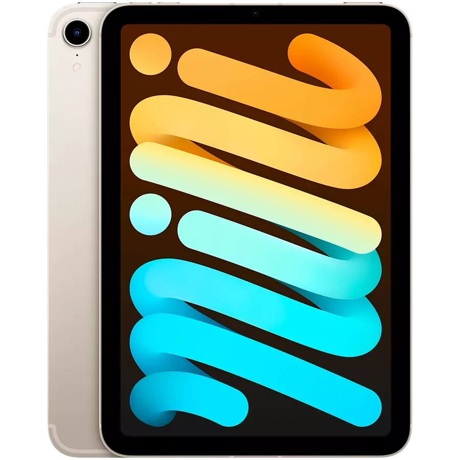 iPad mini 6, 64 GB, Wi-Fi+4G, Starlight — image №1