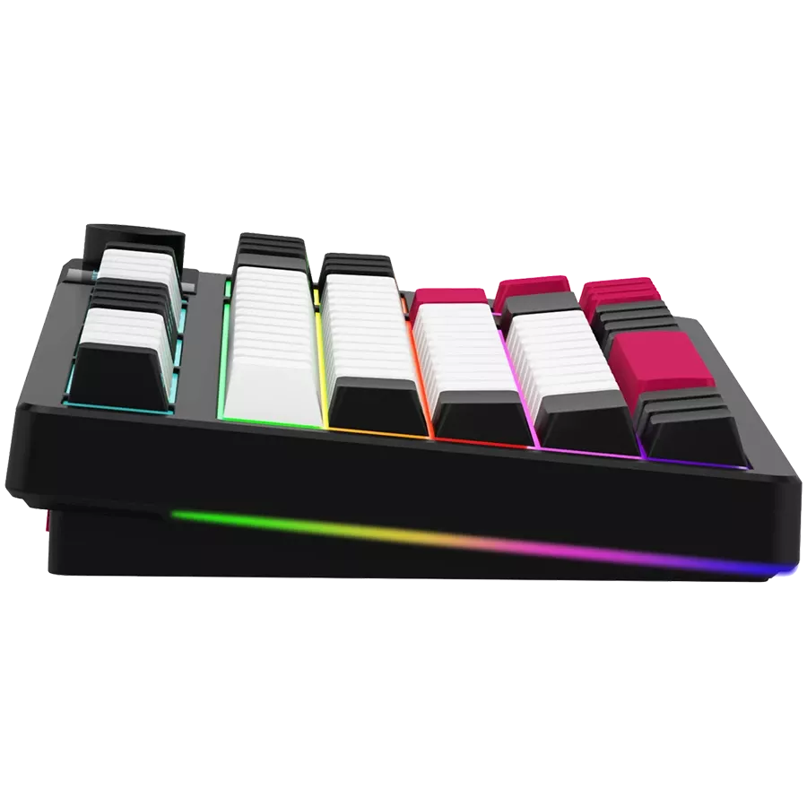 LORGAR KBP70TKLW Gaming Keyboard, Wireless, Black, EN — Image №4