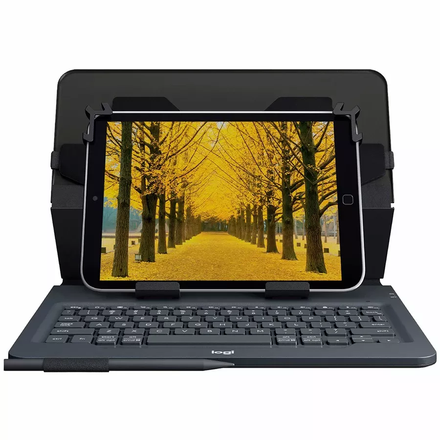 LOGITECH Чехол-клавиатура Universal Folio  Чёрный — image №1
