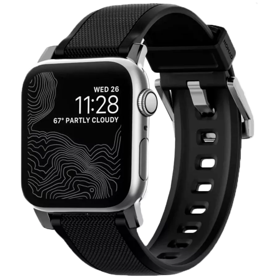 Ремешок NOMAD Sport Strap V2 для Apple Watch 44/42мм Чёрный — Изображение №3