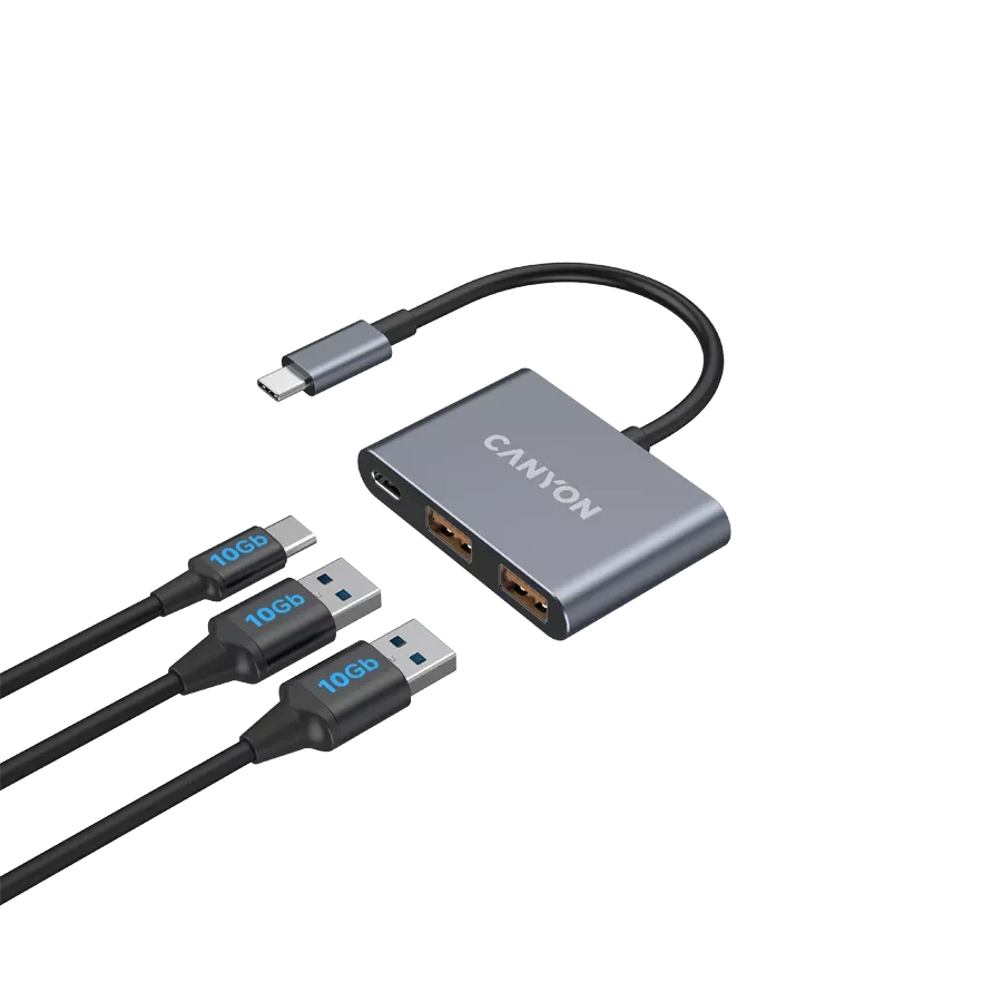 CANYON USB-C Port Replicator DS-3, Dark Gray — Image №5