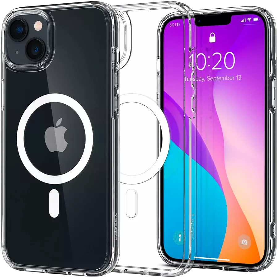 Чехол SPIGEN SGP Ultra Hybrid MagFit с MagSafe Белый для iPhone 14 — Изображение №2