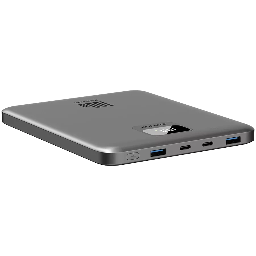 CANYON Power Bank, 20000 mAh, Σκούρο Γκρι — Εικών №4