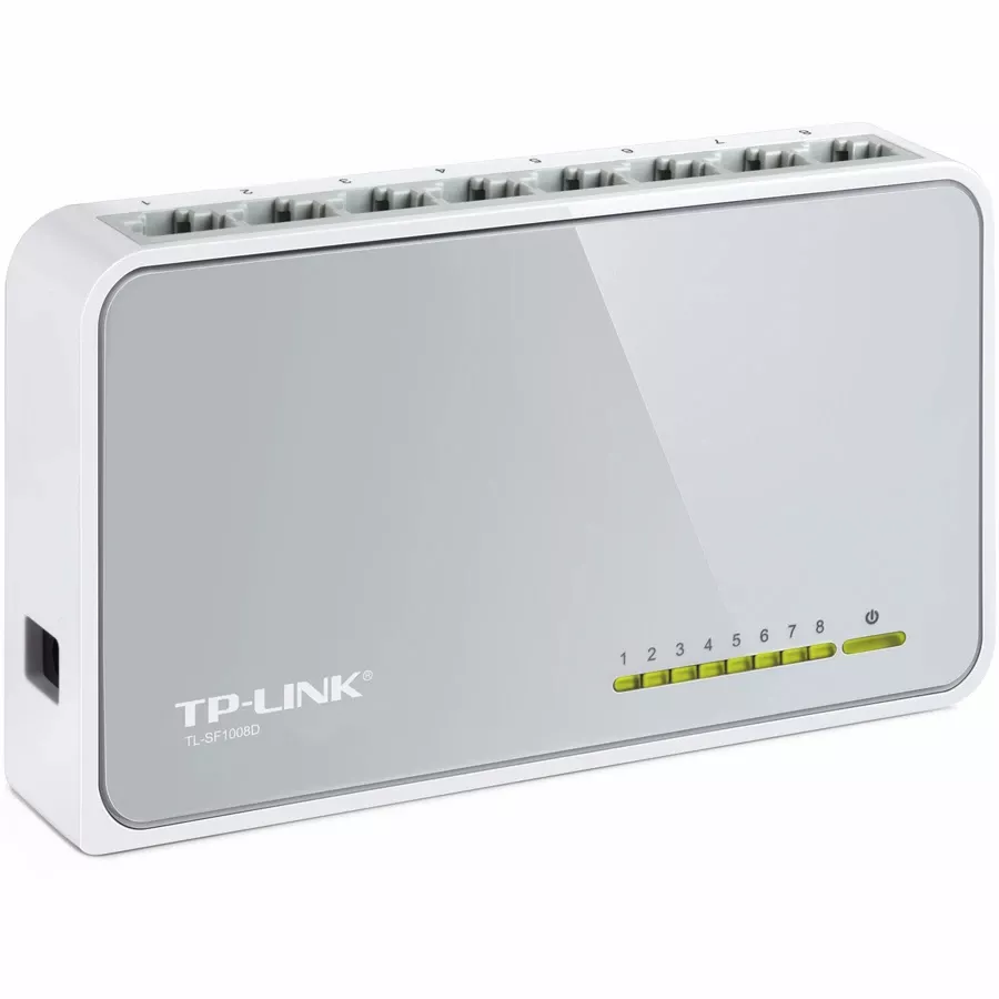 TP-Link 8-port 10/100M mini Desktop Switch, 8 10/100M RJ45 ports, Plastic case — Image №2 TP-Link 8-port 10/100M mini Desktop Switch, 8 10/100M RJ45 ports, Plastic case — Image №2