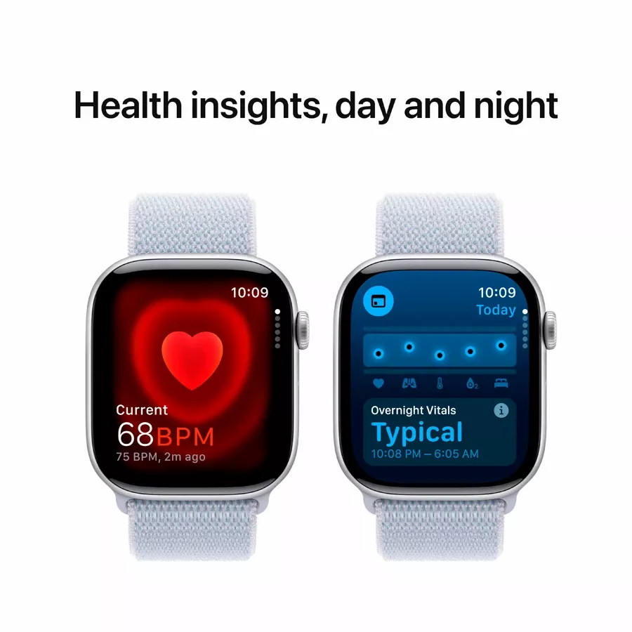 Apple Watch Series 10 GPS  Blue Cloud Sport Loop, 42mm, Silver — Image №5