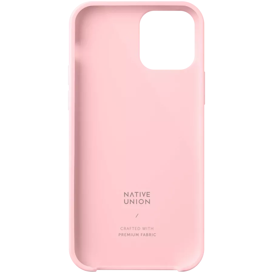 Чехол NATIVE UNION CLIC CANVAS  Розовый для iPhone 12 mini — Изображение №4