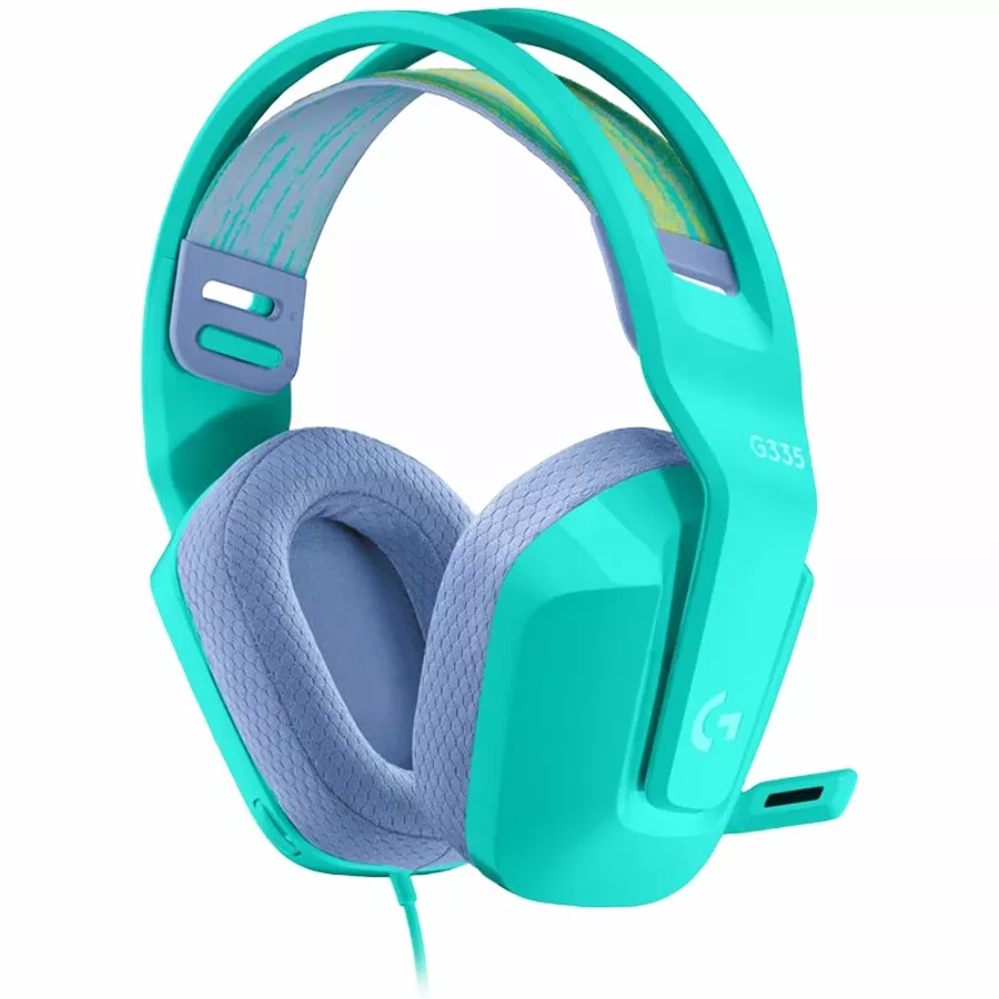 Gaming Headset LOGITECH G335 with Microphone, Mint — Image №3