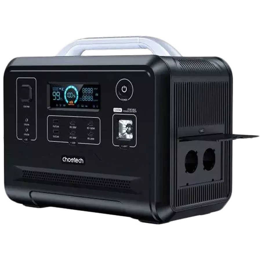 Зарядная станция Choetech BS005-EU-BK / 1200 Вт / 960 Вт⋅ч / LiFePO4 — Изображение №2