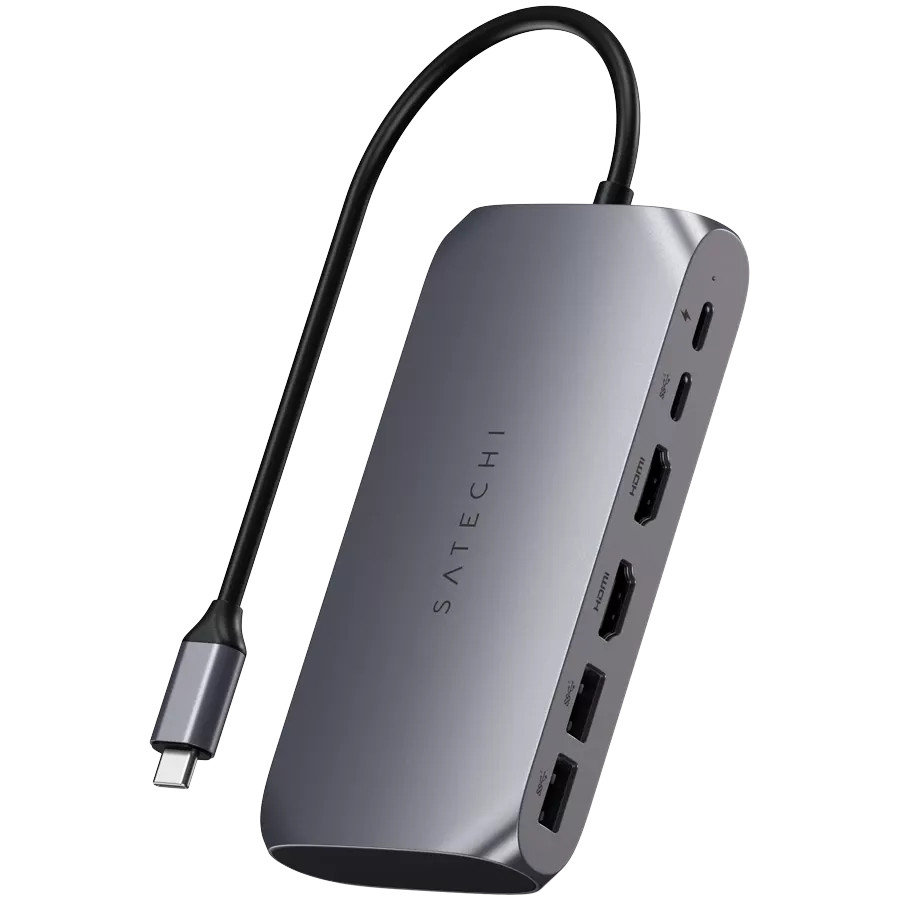 Мультимедийный адаптер SATECHI USB-C Multimedia Adapter M1 – Space Gray (ST-UCM1HM) — Изображение №1