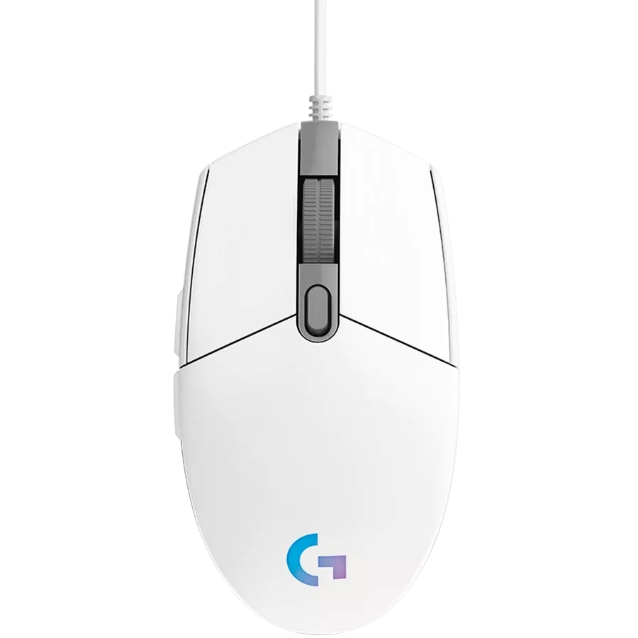 LOGITECH G102 LIGHTSYNC Ποντίκι παιχνιδιού, Ενσύρματο, Λευκό — Image №1