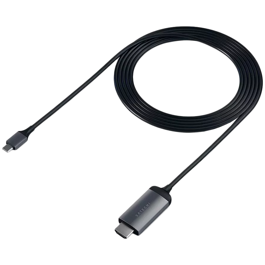 SATECHI USB-C to HDMI Cable, 1.8 m, Space Gray — Image №1