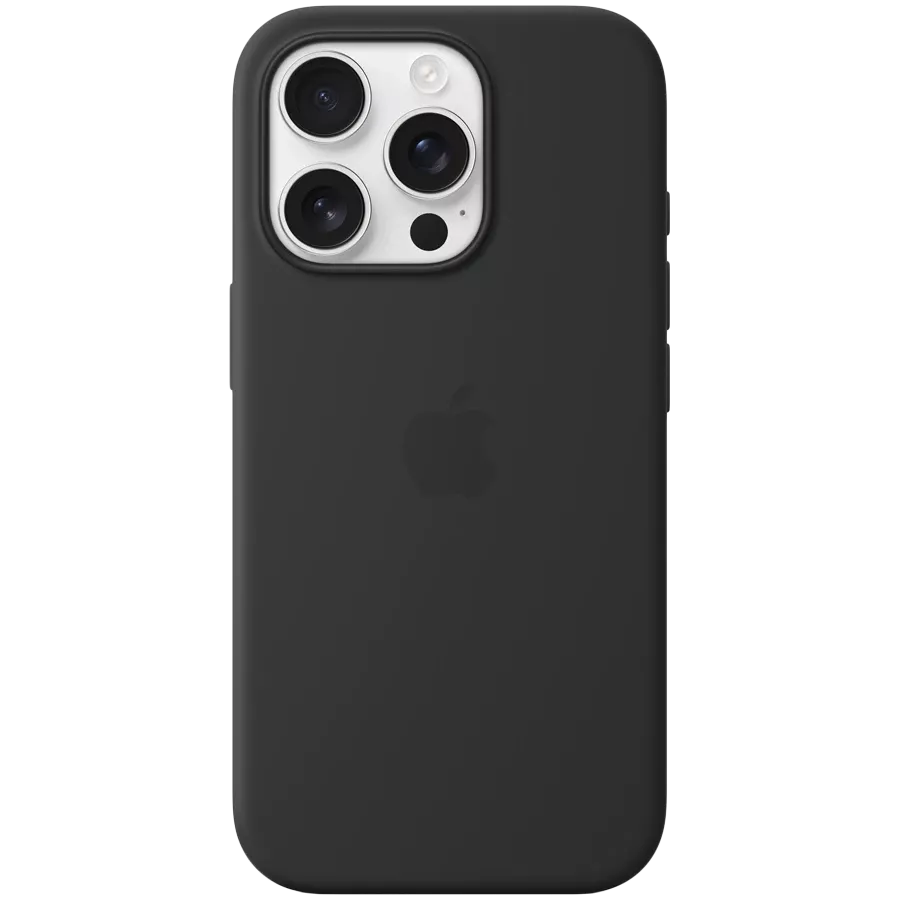 APPLE Case Silicone Case with MagSafe with MagSafe, Black for iPhone 16 Pro — Image №1
