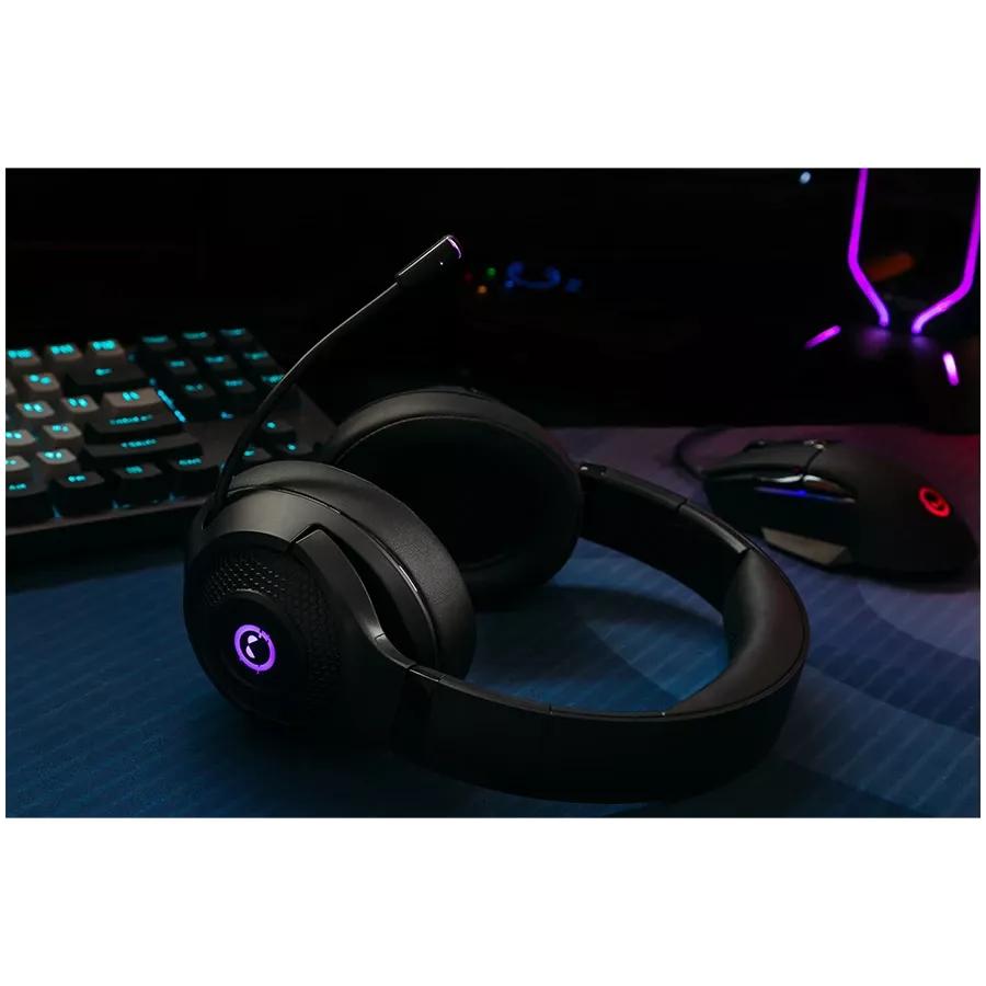 Wireless Headset LORGAR Noah 701 with Microphone, Black — Image №8