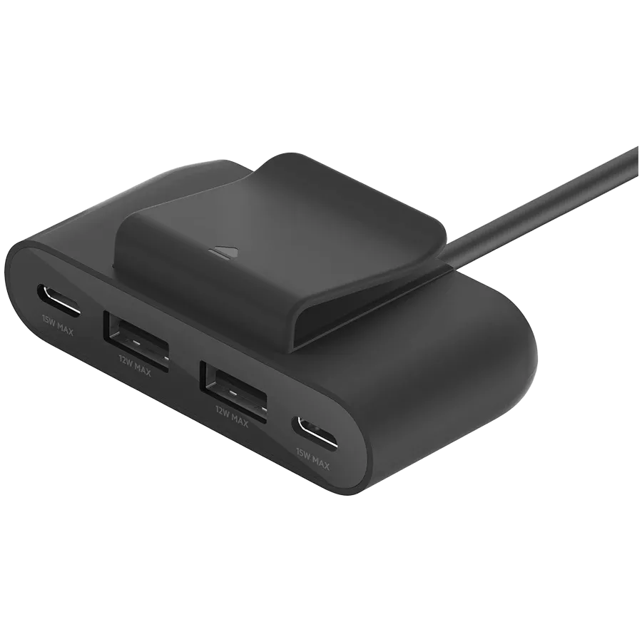 BELKIN 4-Port USB Power Extender  Μαύρος — Εικών №2