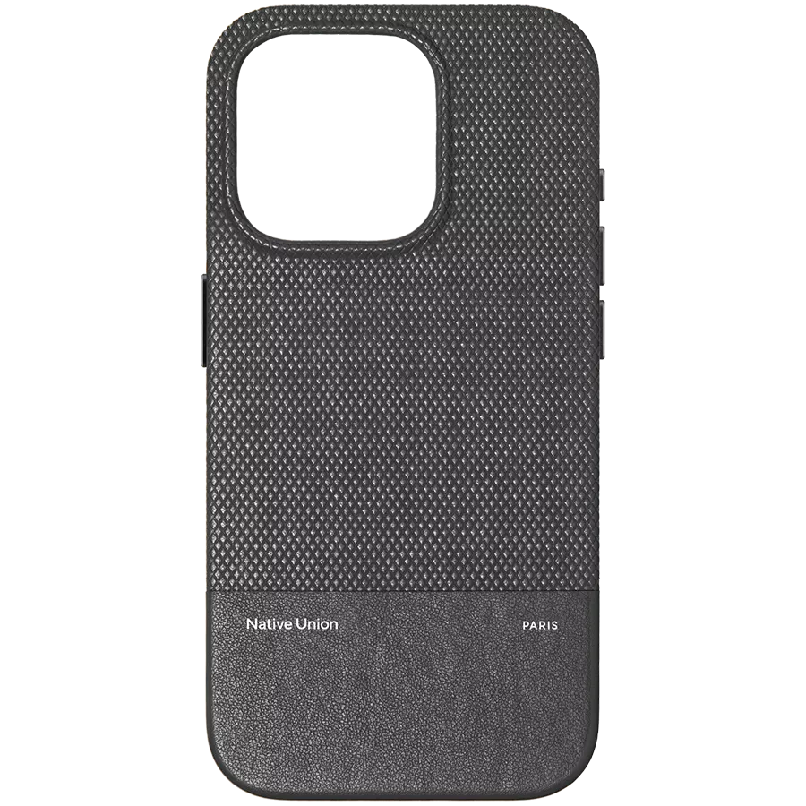 Чехол NATIVE UNION (RE)CLASSIC CASE с MagSafe Чёрный для iPhone 16 — Изображение №1