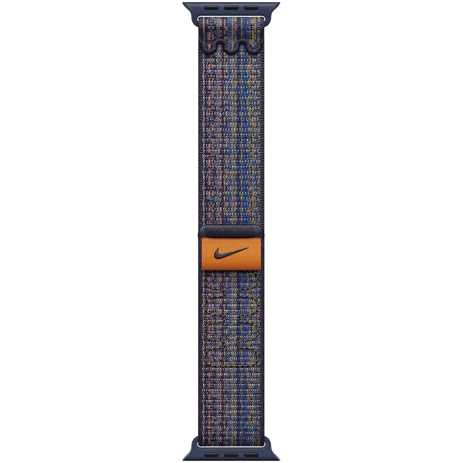 Ремінець APPLE 45mm Nike Sport Loop Nike Sport Loop Game Royal/Orange за Apple Watch 42/44/45/49 mm — Зображення №2