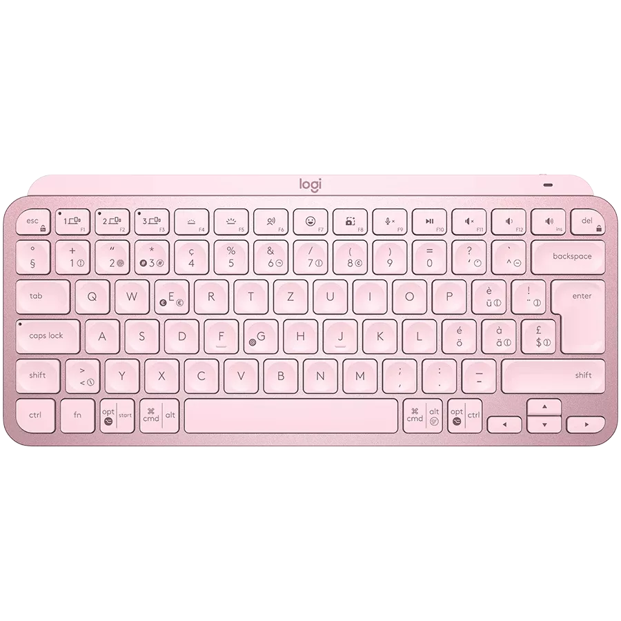 Клавиатура беспроводная LOGITECH MX Keys Mini Rose (L920-010500) — Изображение №1
