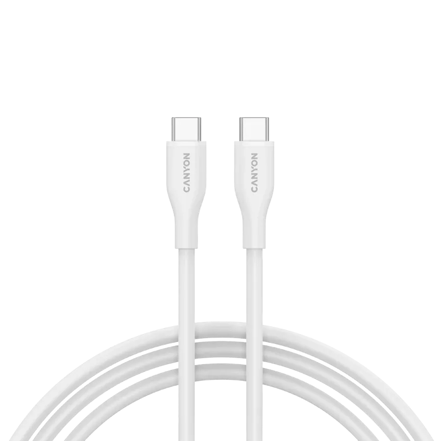 CANYON USB-C Cable, 1 m, White — Image №1