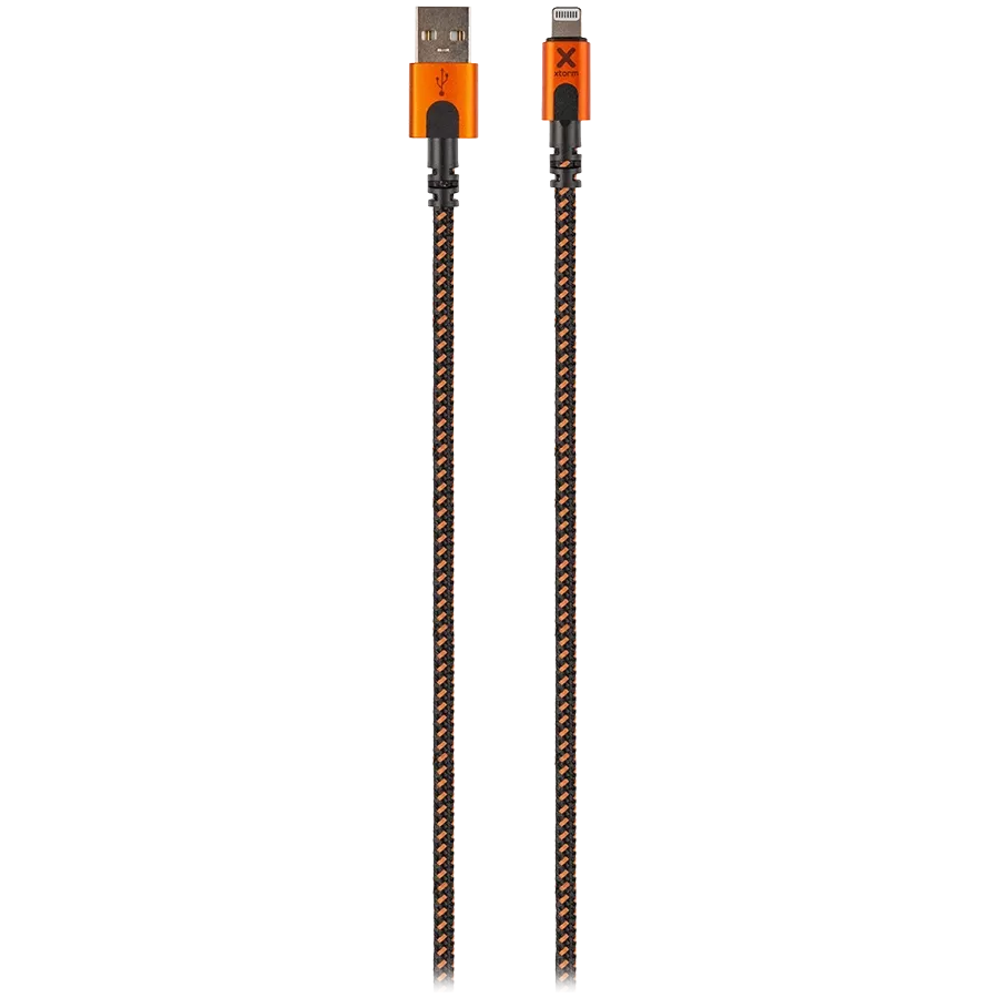 Кабель XTORM USB на Lightning, Черный/Оранжевый — image №1