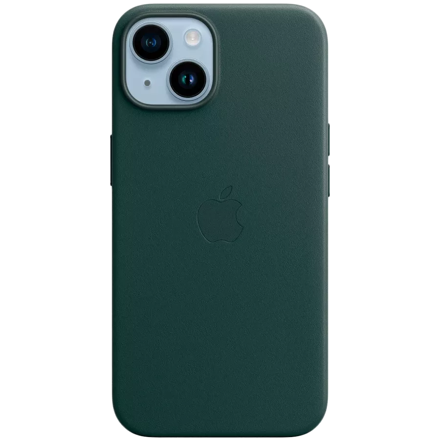 APPLE Leather Case with MagSafe Forest Green for iPhone 14 — Image №1