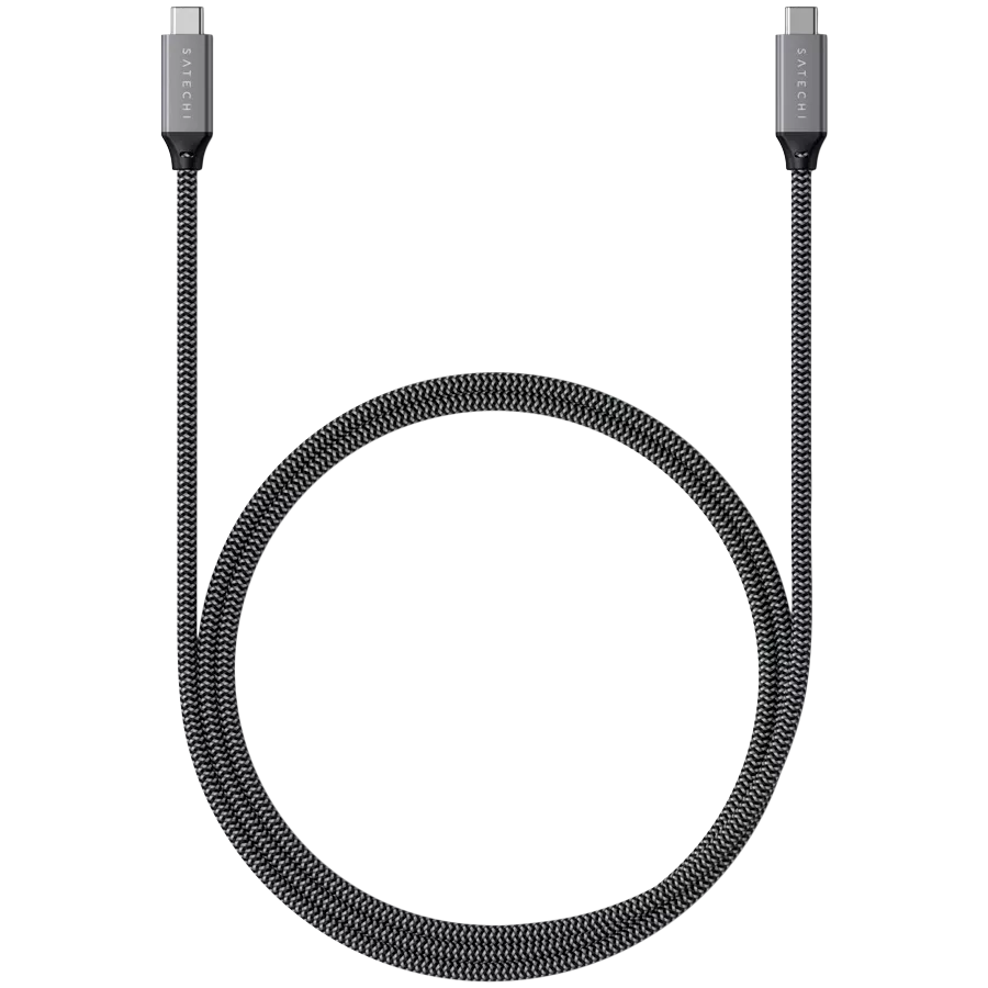 Кабель SATECHI USB4 C - C Cable 100W Space Gray 0.8 m — Зображення №1