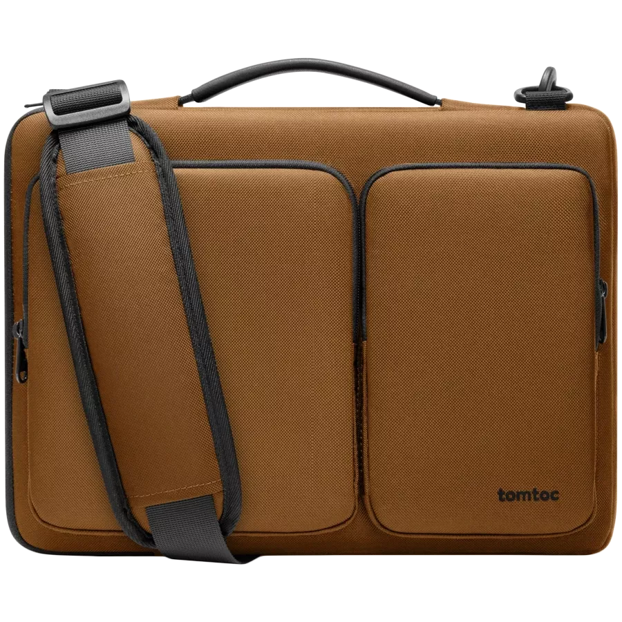 TOMTOC Сөмке Defender-A42 Laptop Briefcase  Қоңыр for MacBook Pro 16/Notebook up to 16" — image №1