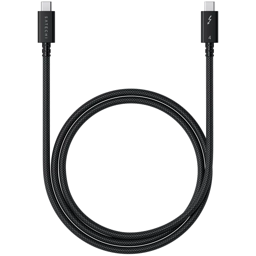 SATECHI Thunderbolt 4 Pro Cable, 1 μετρητής, Μαύρος — Εικών №1