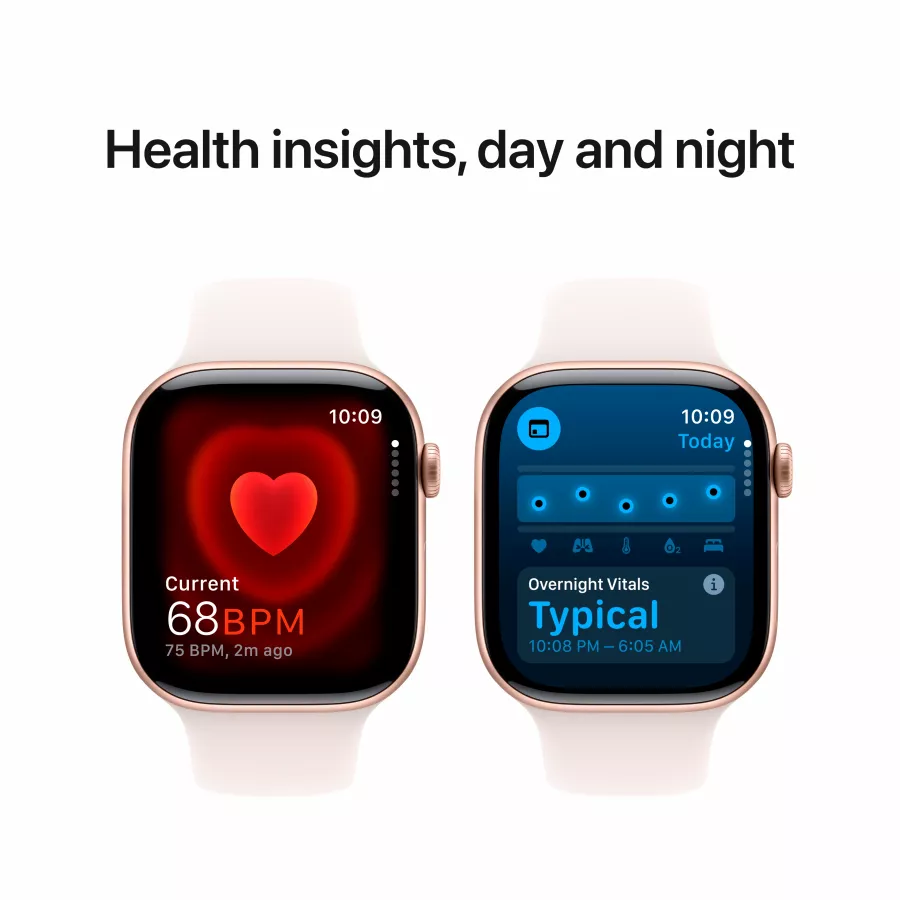 Apple Watch Series 10 GPS, 46mm, Rose Gold, Light Blush Sport Band, M/L — Image №5