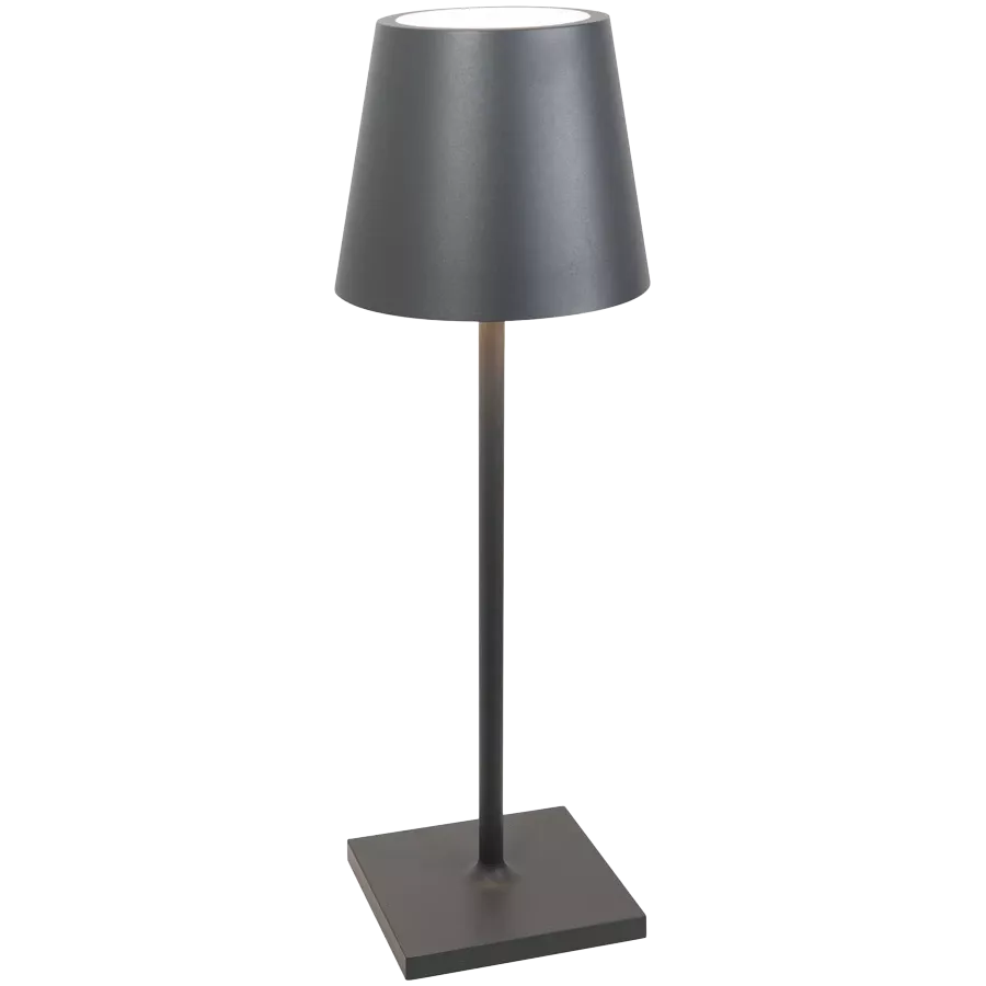 ZAFFERANO POLDINA L DESK LAMP 165x497mm. PAINTED DARK GREY 5.5W LED 400lm. — Image №1