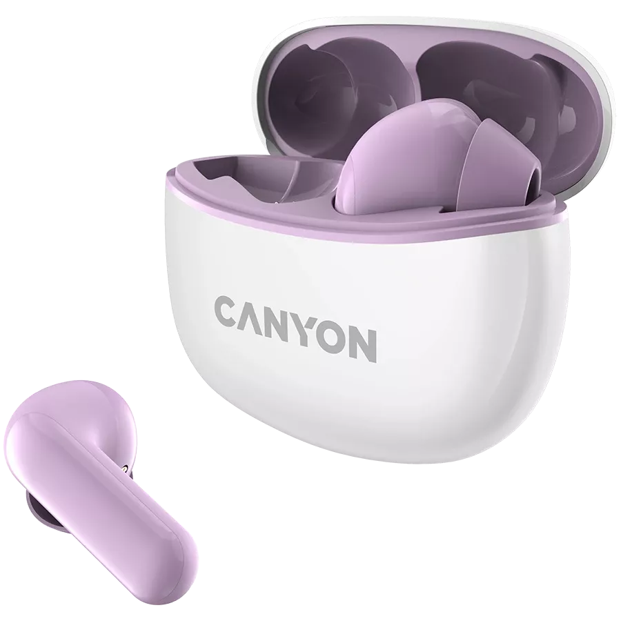 CANYON TWS-5 Ασύρματο Ακουστικό, Μωβ — Εικών №2