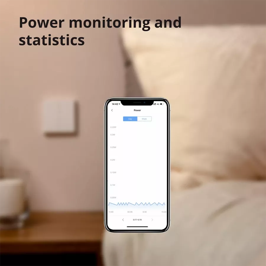 Smart wall switch H1 (with neutral, double rocker) AQARA, White — Image №11