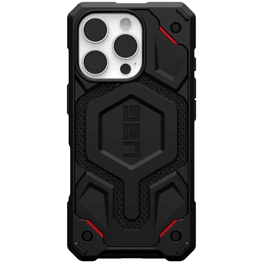 Чехол UAG Monarch Pro Kevlar с MagSafe для iPhone 16 Pro, Kevlar Black — image №1
