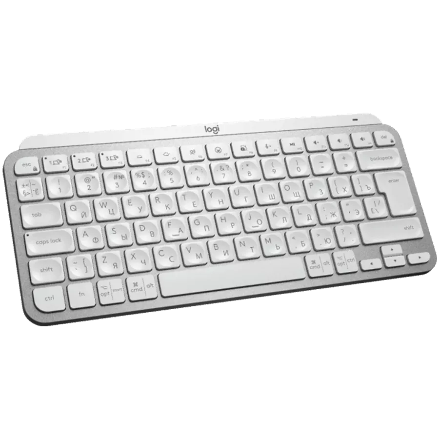 LOGITECH MX Keys Mini Keyboard, Wireless, Pale Grey, RU/International EN — Image №2