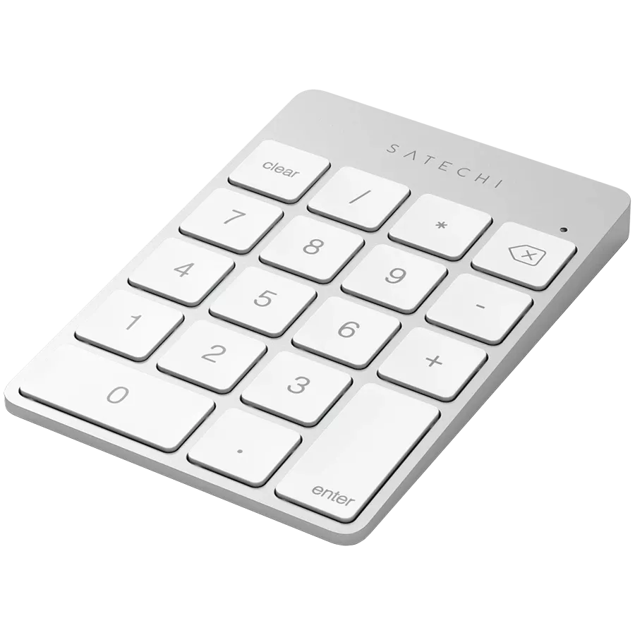 Клавиатура SATECHI Bluetooth, Серебристый, Клавиши 18 — image №1
