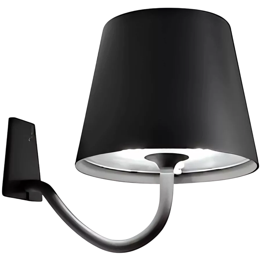 ZAFFERANO POLDINA WALL LAMP 110x140x157mm. MATT DARK GRAY 2.2W LED 185/203 lm. — Изображение №1