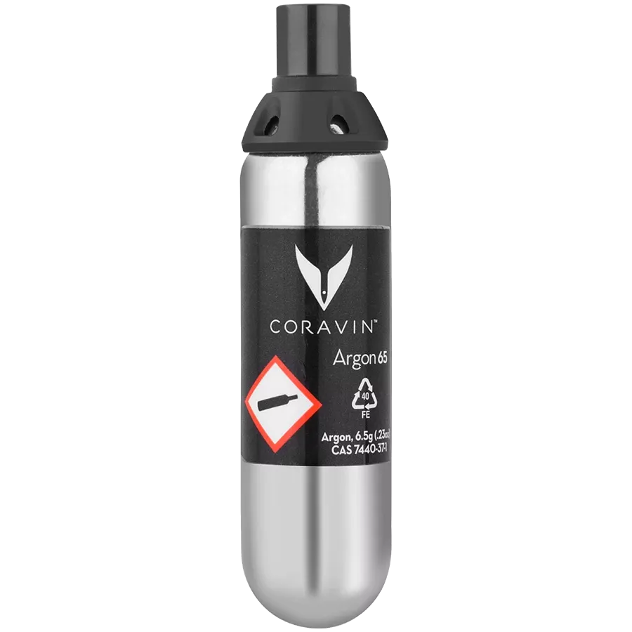 CORAVIN set of 6 Spare Argon Capsules, Silver — Image №1
