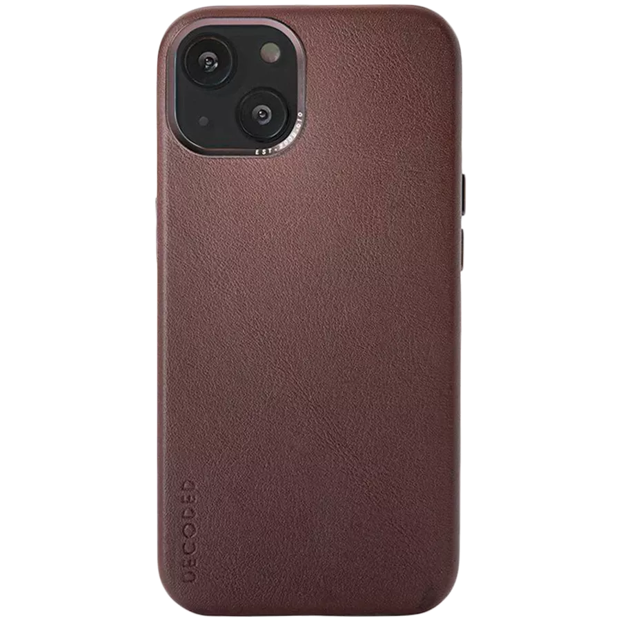 DECODED Θήκη Leather Case με MagSafe, Καφέ for iPhone 13 — Εικών №1