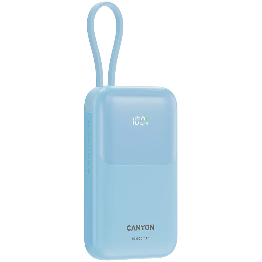 CANYON OnPower 101 Power Bank, 10000 mAh, Μπλε — Εικών №3