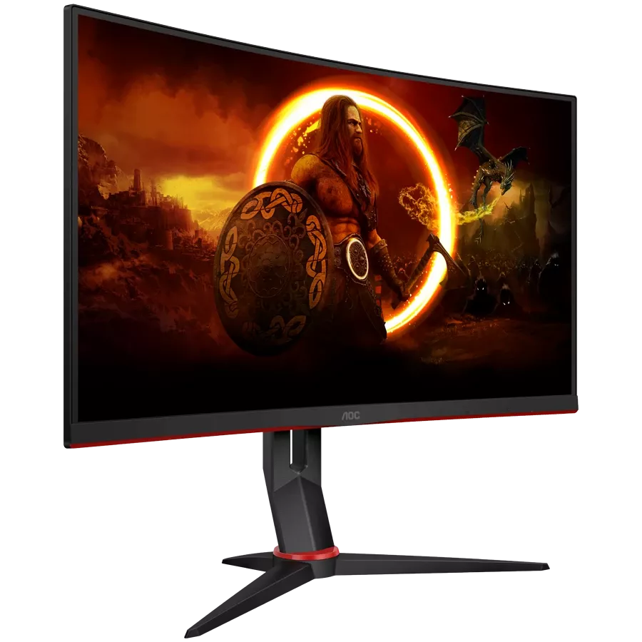 AOC Monitor LED (27", 1920x1080, VA) Black/Red — Image №3