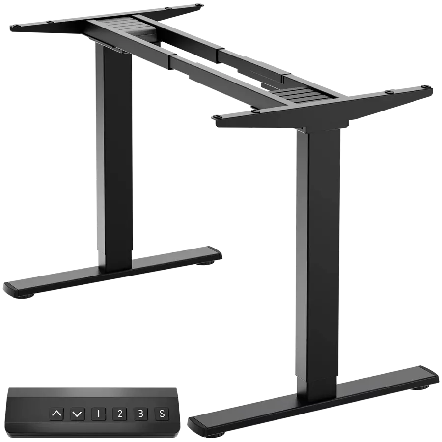 ONKRON Motorized Under Desk for tabletops (39⅜"-66⅞") x (23⅝"-29½"), Μαύρος — Εικών №1