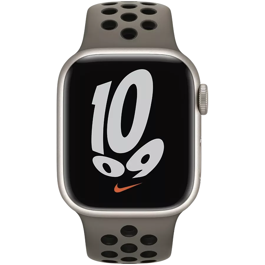 Band APPLE 41mm Nike Sport Band Nike Sport Band Olive Grey/Black for Apple Watch 38/40/41 mm — Image №3