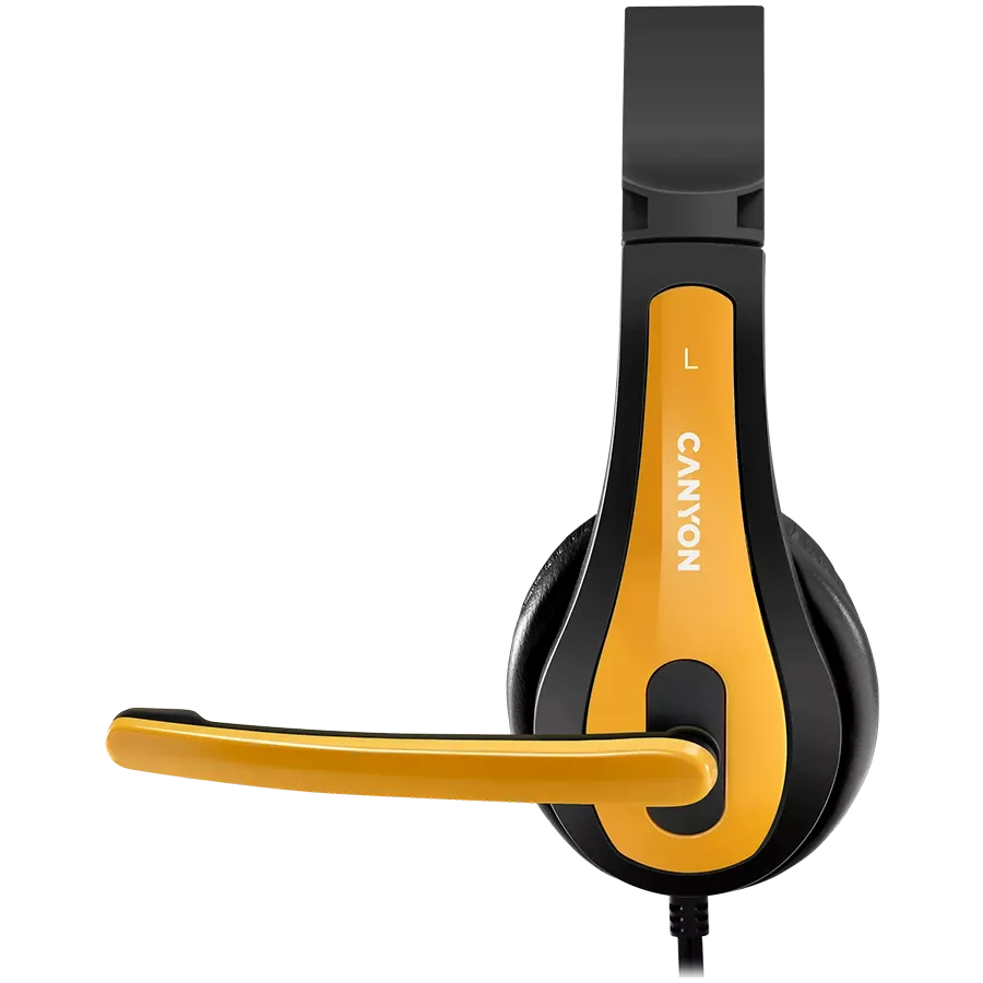 Гарнітура CANYON HSC-1, Black/Yellow — Зображення №4
