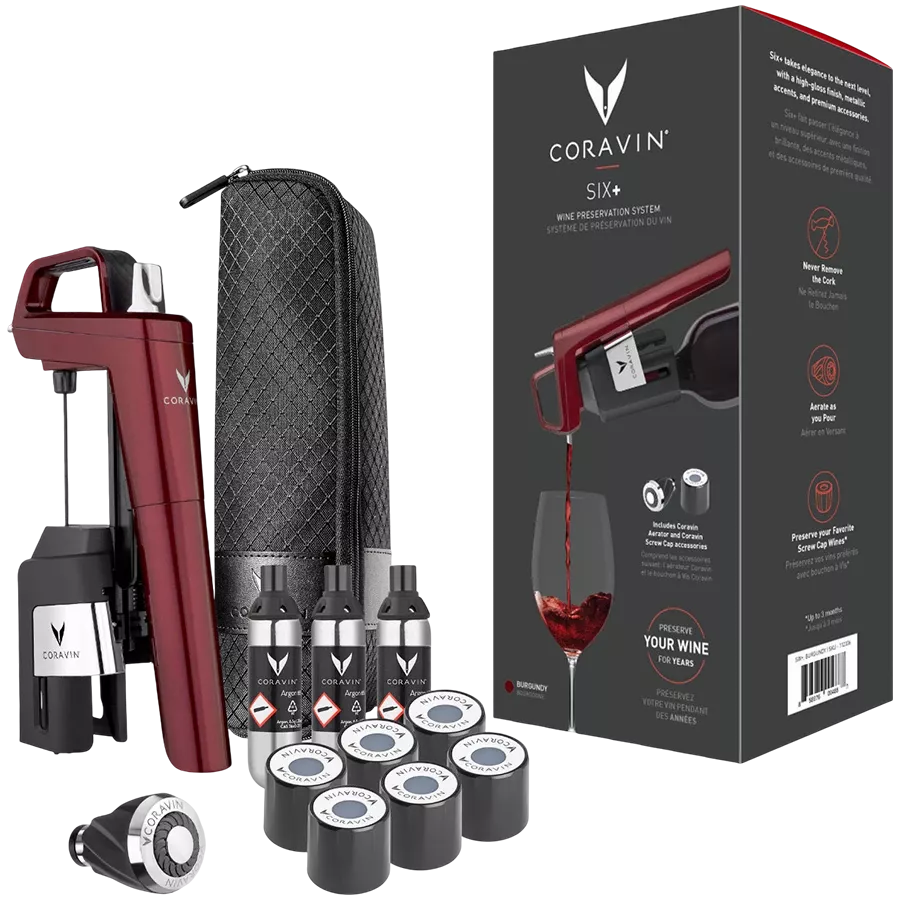 CORAVIN Timeless Six Plus Timeless Six+ Система сохранения вина, Темно-красный — Изображение №14