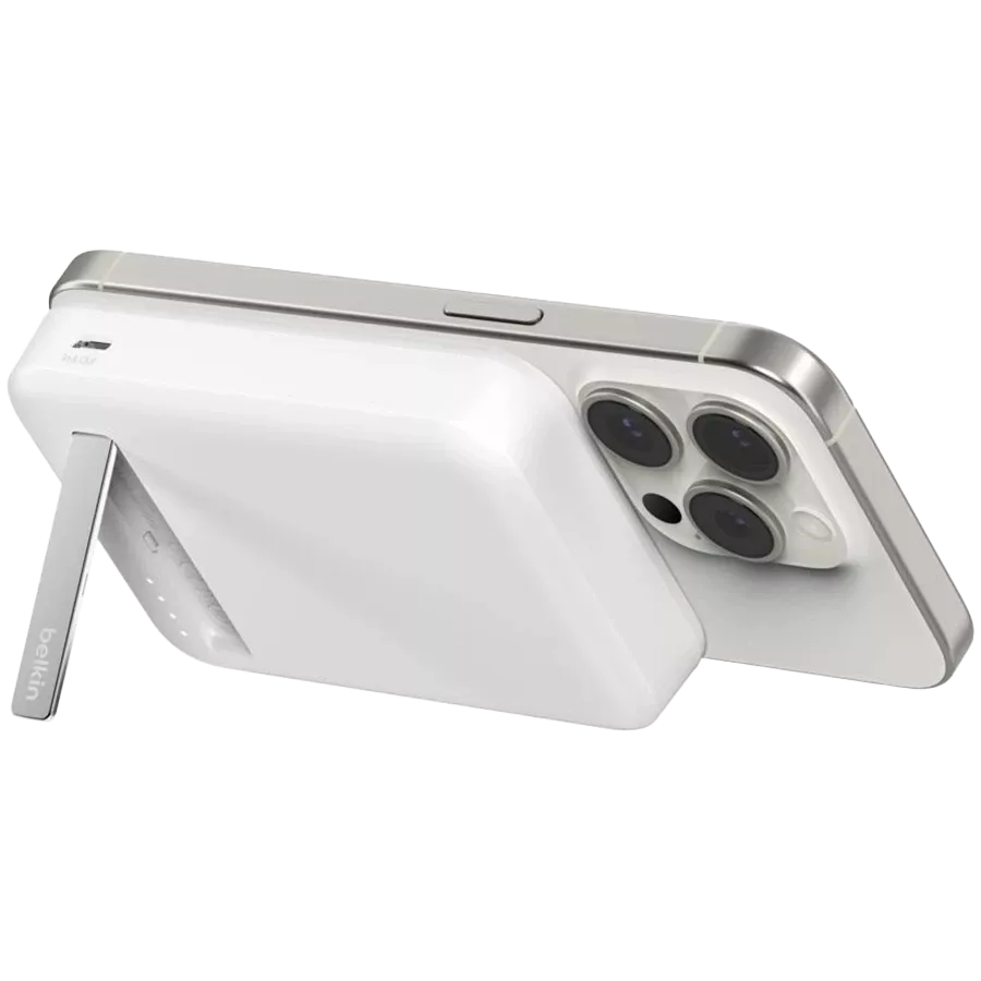 Портативный аккумулятор Belkin 8000mAh MagSafe Wireless Qi2 White (BPD007BTWH) — Изображение №2
