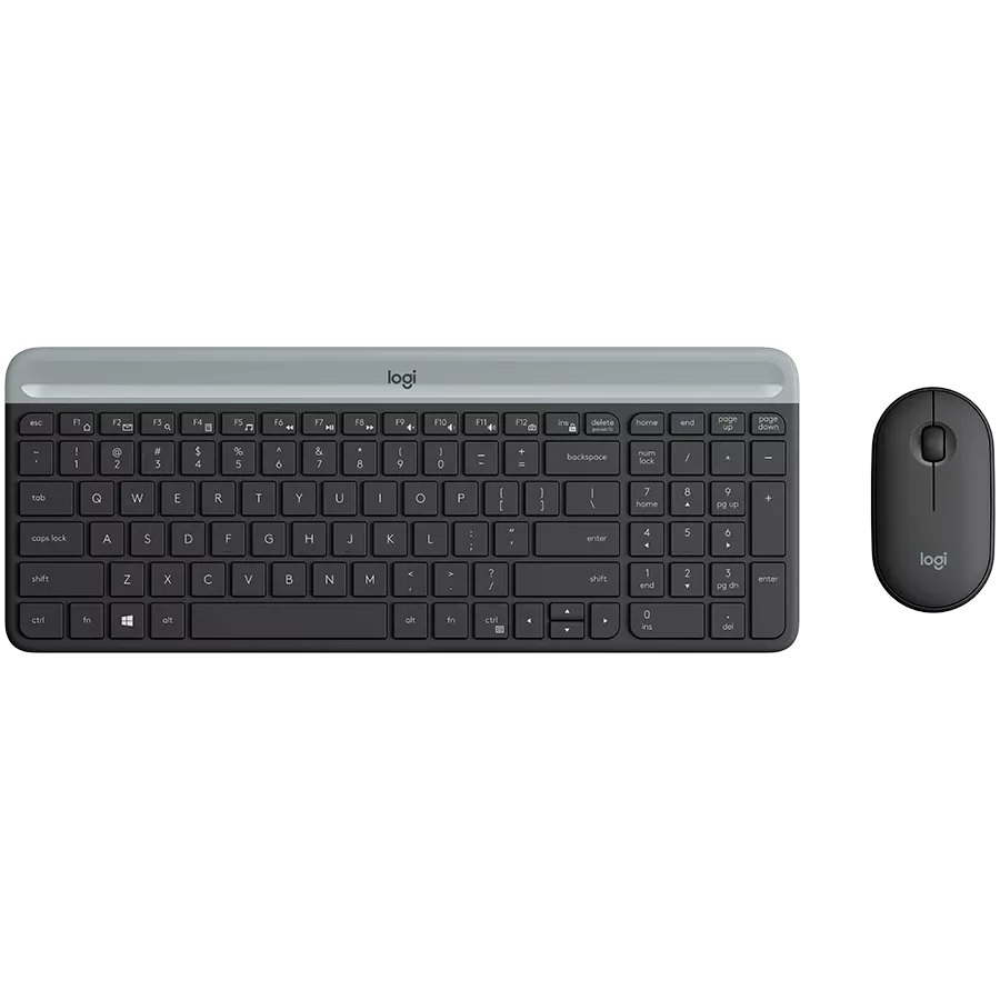 LOGITECH MK470 Πληκτρολόγιο, Ασύρματο, Γραφίτης, Ρωσικά/Διεθνή Αγγλικά — Εικών №3