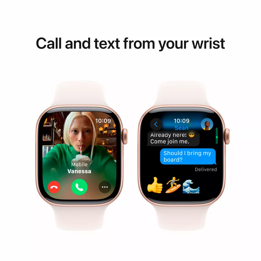 Apple Watch Series 10 GPS, 46mm, Rose Gold, Light Blush Sport Band, M/L — Image №7
