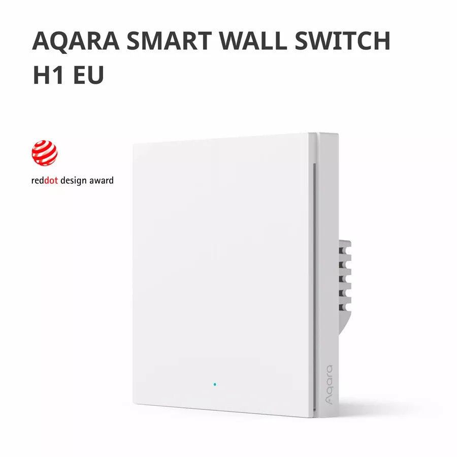 Smart Remote Control AQARA WS-EUK03 Smart Wall Switch H1 (Smart wall switch H1 (with neutral, single rocker)) for Sockets — image №3