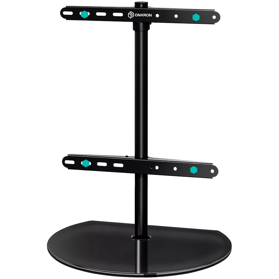 ONKRON Universal Swivel Table Top TV Stand for 32''-65'' TVs up to 35 kg, Black